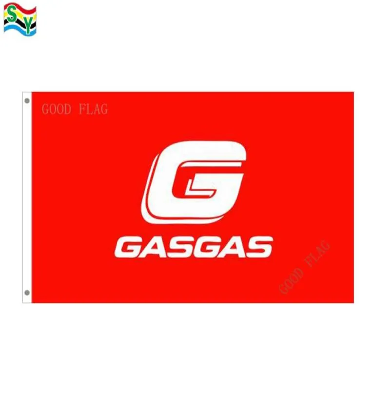 Флаг Gasgas Banner Размер 3x5ft 90150см с металлическим Flag1840691