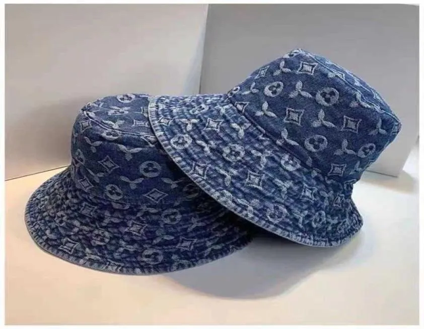 Cowboy Bucket Hat Casual Luxury Unisex Caps Women Mens Designer Hats For Street Casquette Denim Print Fitted Cap Men Beanie D210912866662