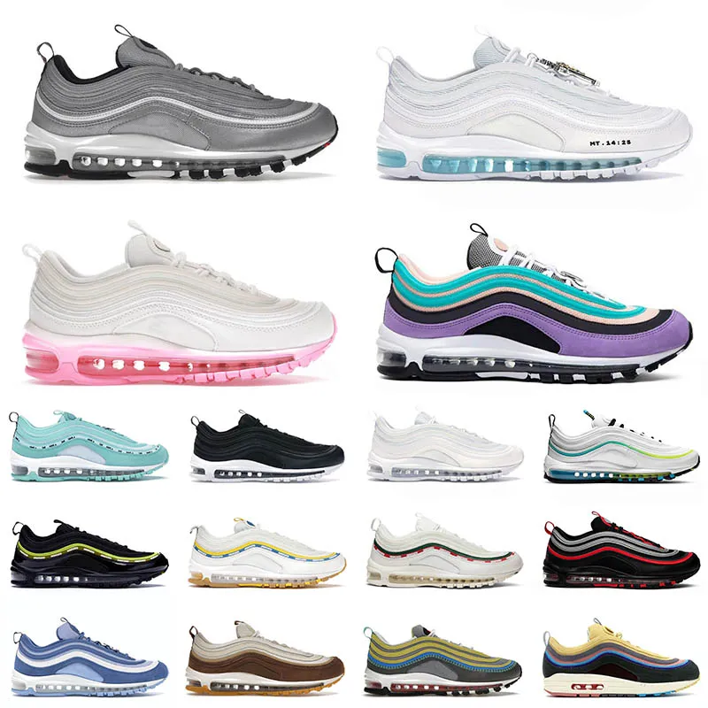 nike air max 97 airamx 97 airamxs 97s maxs 97 프리미엄 러닝화 할로윈 Sean Wotherspoon 남성 여성 운동화 【code ：L】