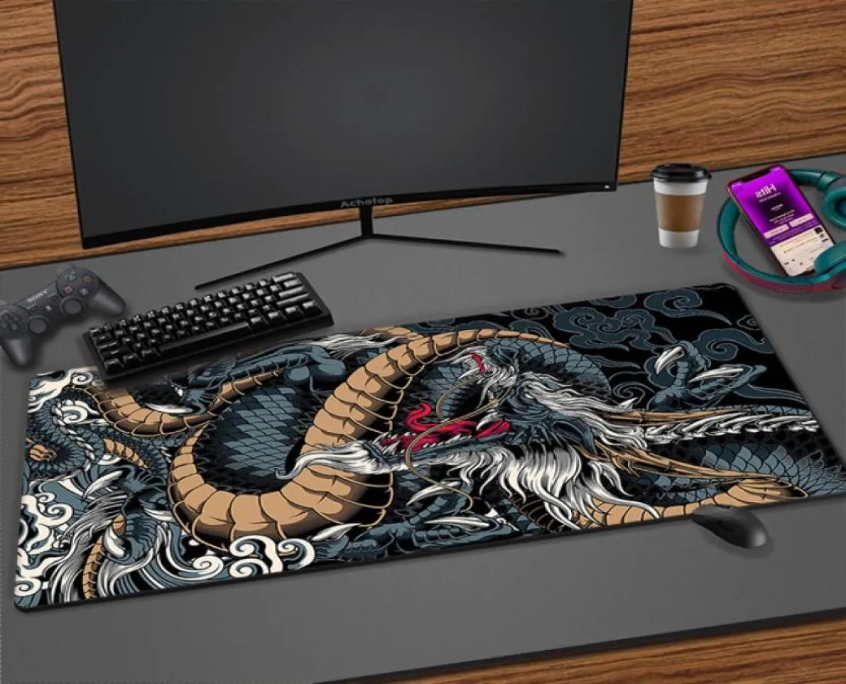 Grote Game Muismat Chinese Draak Gaming Accessoires HD Print Kantoor Computer Toetsenbord Muismat XXL PC Gamer Laptop Bureau Mat6415782