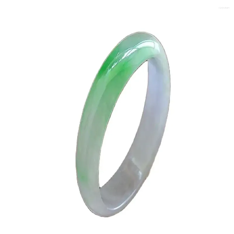 Bangle Natural Branslet Yang Green Violet Jade Myanmar klezous gatunki przez