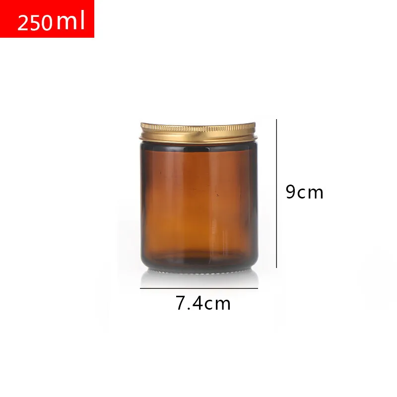 Wholesale Handmade Candle Jars 100ml 150ml 200ml Straight Sided Cosmetic Candle  Container 8oz Amber Glass Jar From Cosybag, $0.75