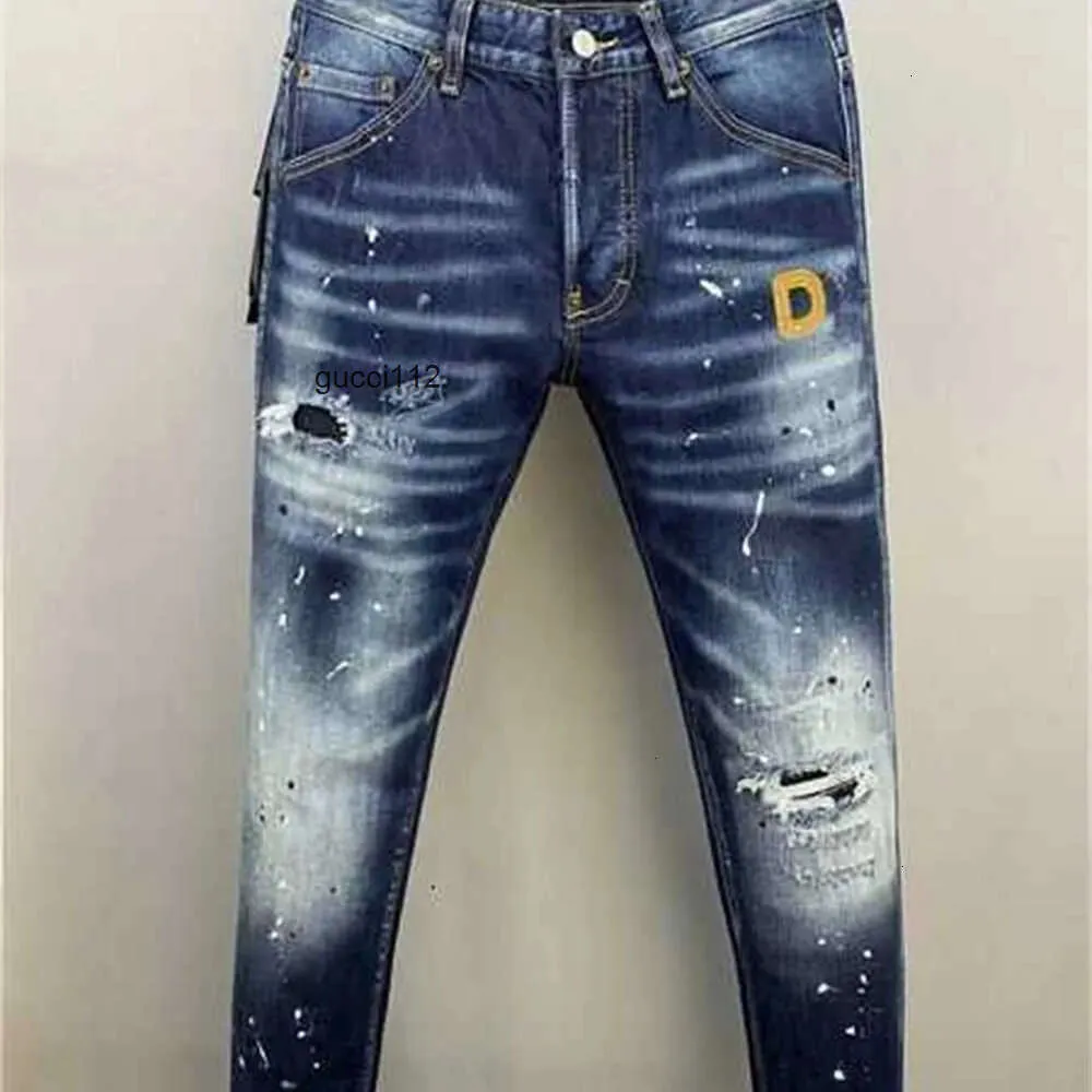 Mens Luxury Designer Denim Jeans D2 DSQ2 DSquare 2 HOLES BROUSERS COOLDGUY BAKER BANTS COLLESING SOKU