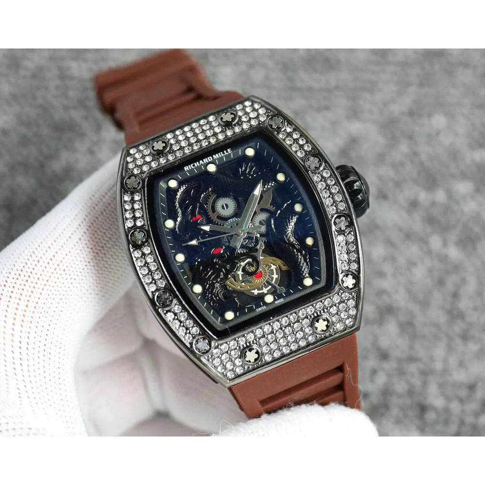 Designer dz Marke Richar Sport Quarz-Armbanduhr für Männer A7HH Luxus neue Mode Weinfass kreative personalisierte Uhr Montre Richa Sportuhren