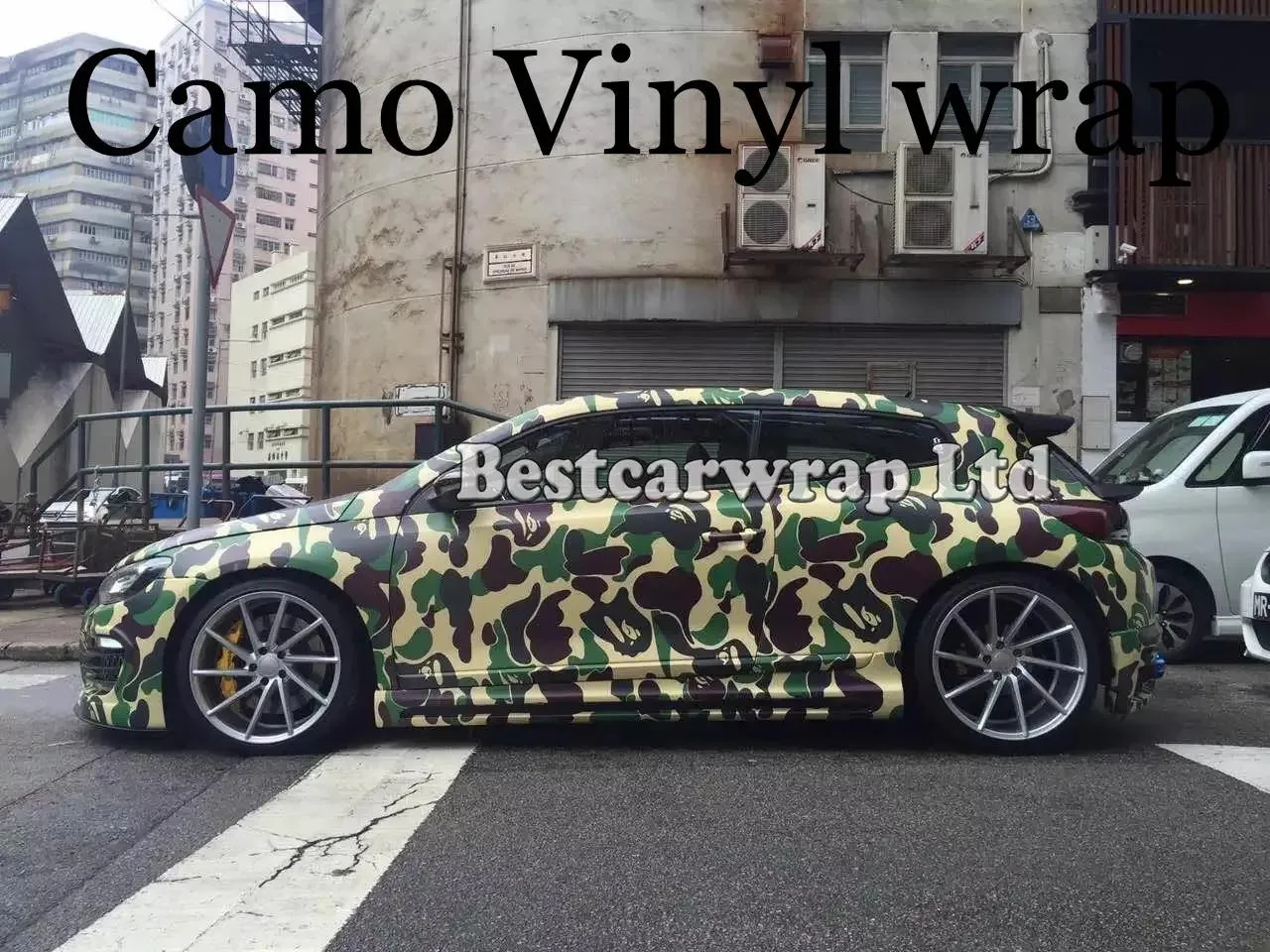 Adesivos Grande Frost Camo VINIL Adesivos de folha de camuflagem para embrulho de carro completo com folha de cobertura de caminhão Camo com tamanho livre de ar 1,52 x 30 m / rolo