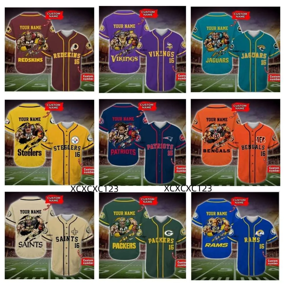 Camicia da baseball firmata Nuova maglia da calcio maglia da baseball stampata camicie da uomo a maniche corte tuta da baseball giacca varsity giacca di pelle outwear