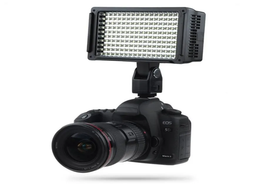 Lightdow Pro Lámpara de videocámara con luz LED de alta potencia 160 para cámara con tres filtros 5600K para cámaras DV Cannon Nikon Olympus LD6518800