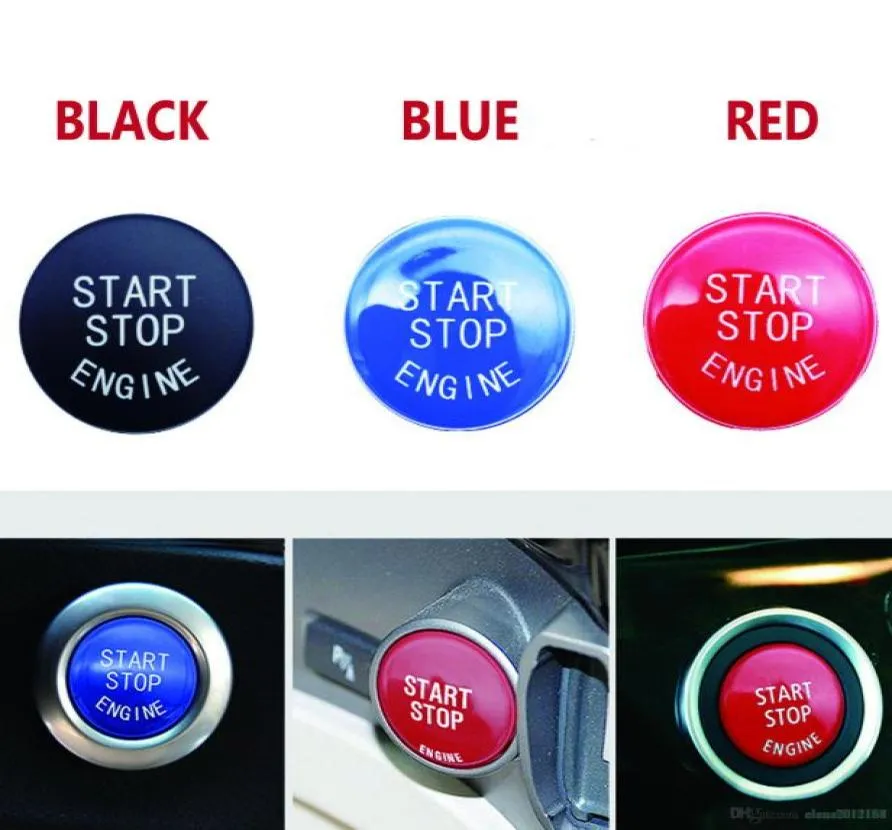 Car Engine Start Stop Switch Button Replace Cover Fit For BMW 1 3 5 7 F10 F25 F15 F25 F30 F48 E60 E70 E71 E90 E92 E93 X1 X3 X4 X5 5969113