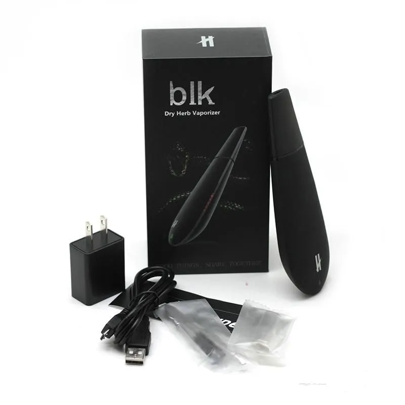 Varejo!100% autêntico Kingtons BLK Black Mamba Dry Herb Vaporizador Starter Kit Bateria de 1600mAh integrada