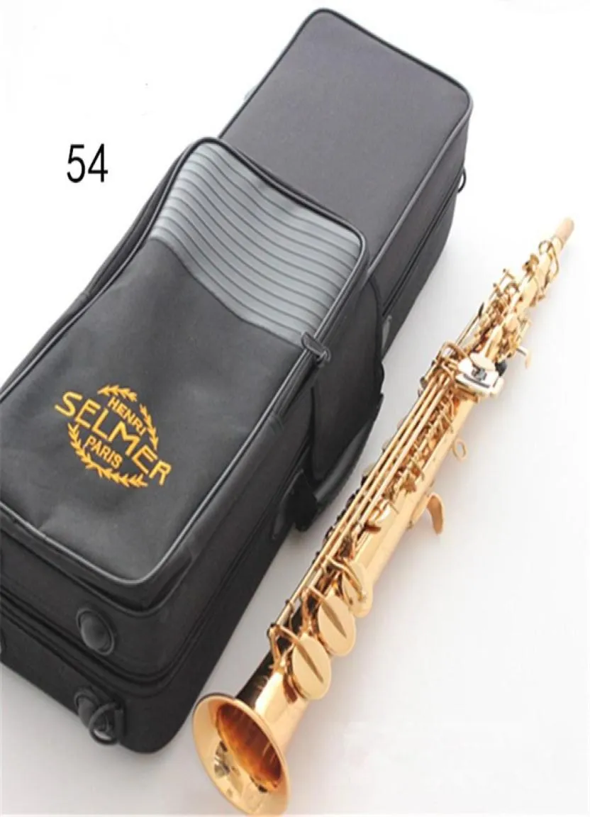 Franska varumärket R54 B Flat Soprano Saxophone High Quality Musical Instruments Professional4023138