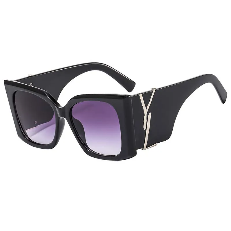 Mode klassische Sonnenbrille für Männer und Frauen, Designer-Fahrsonnenbrille, Vollformat-Glaslinse, Luxus-Retro-Pilot-Outdoor-Brille, rechteckige Sonnenbrille