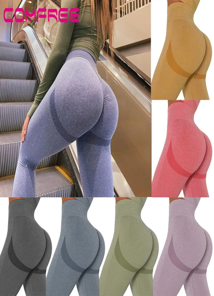 Yoga Pants Scrunch Butt Lifting Workout Leggings High Waist Tummy Control Leggins Gym Girls Fitness Tights Seamless Sport Pants5237039