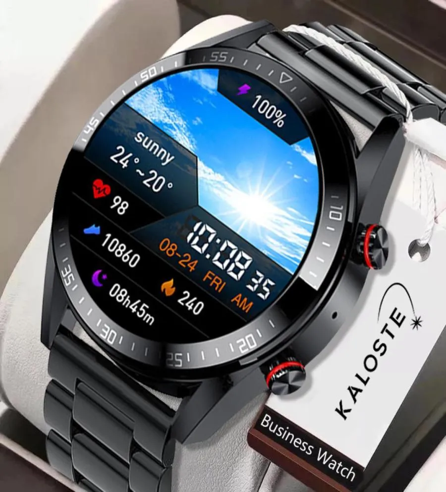 Il nuovo orologio intelligente con schermo 454454 visualizza sempre l'ora Chiamata Bluetooth Musica locale Smartwatch per auricolari TWS Android da uomo6334493