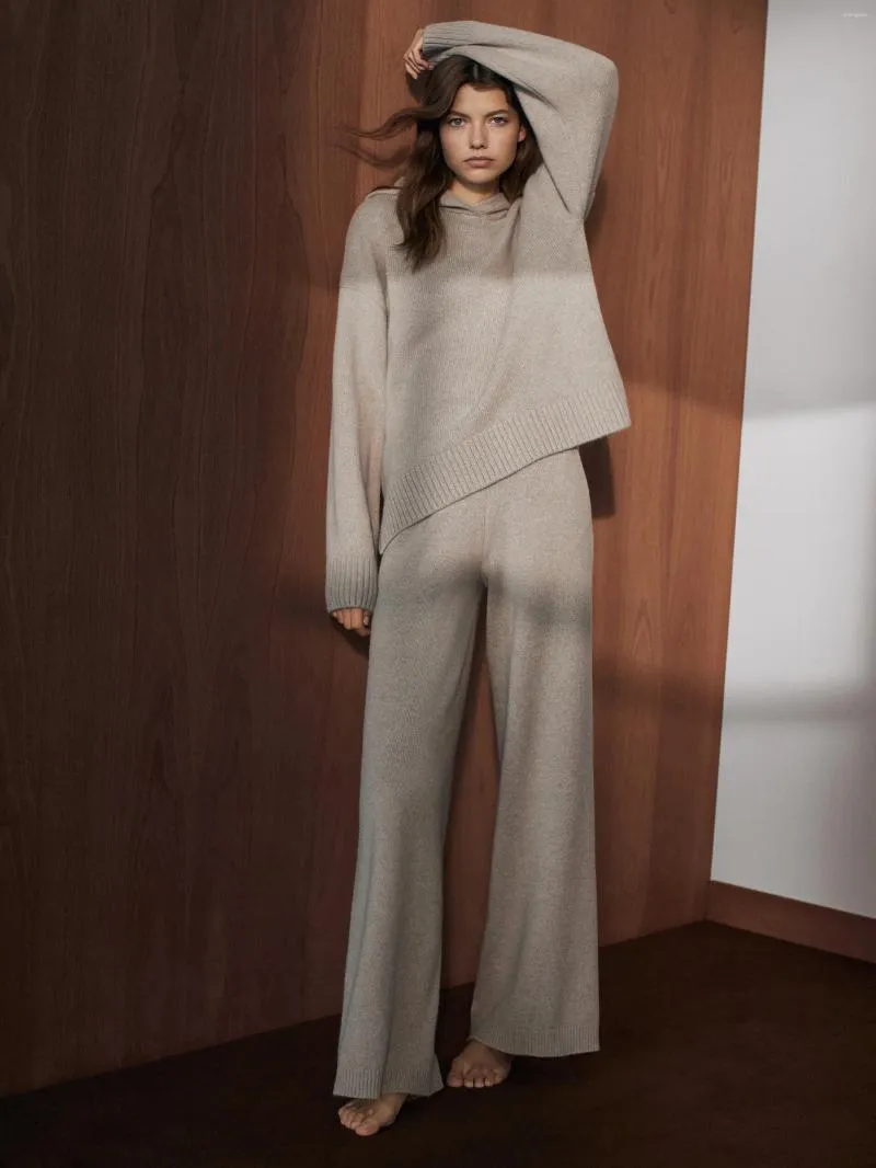 Pantaloni da donna Ethereal MD 2023 Stile autunnale di elegante maglia casual per donna