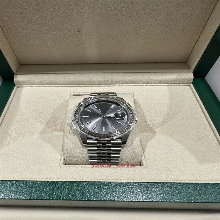Nieuwe fabrieksversie Counter quality horloge 41 mm jubileum 2023 zilveren wijzerplaat automatisch Cal 3235 uurwerk saffierglas 41 mm 126334 126253t