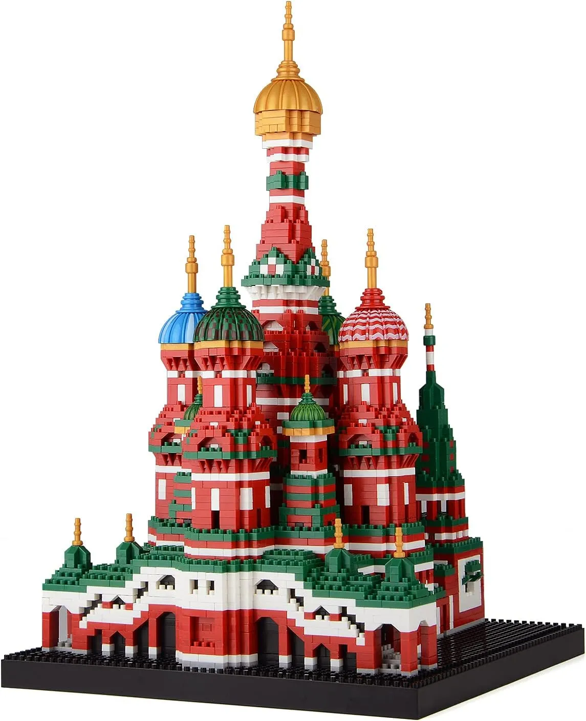 كاتدرائية سانت باسيل ، مجموعة لبنة مشهورة عالميا ، ألعاب تعليمية ، هدايا للبالغين والأطفال (4300 قطعة)