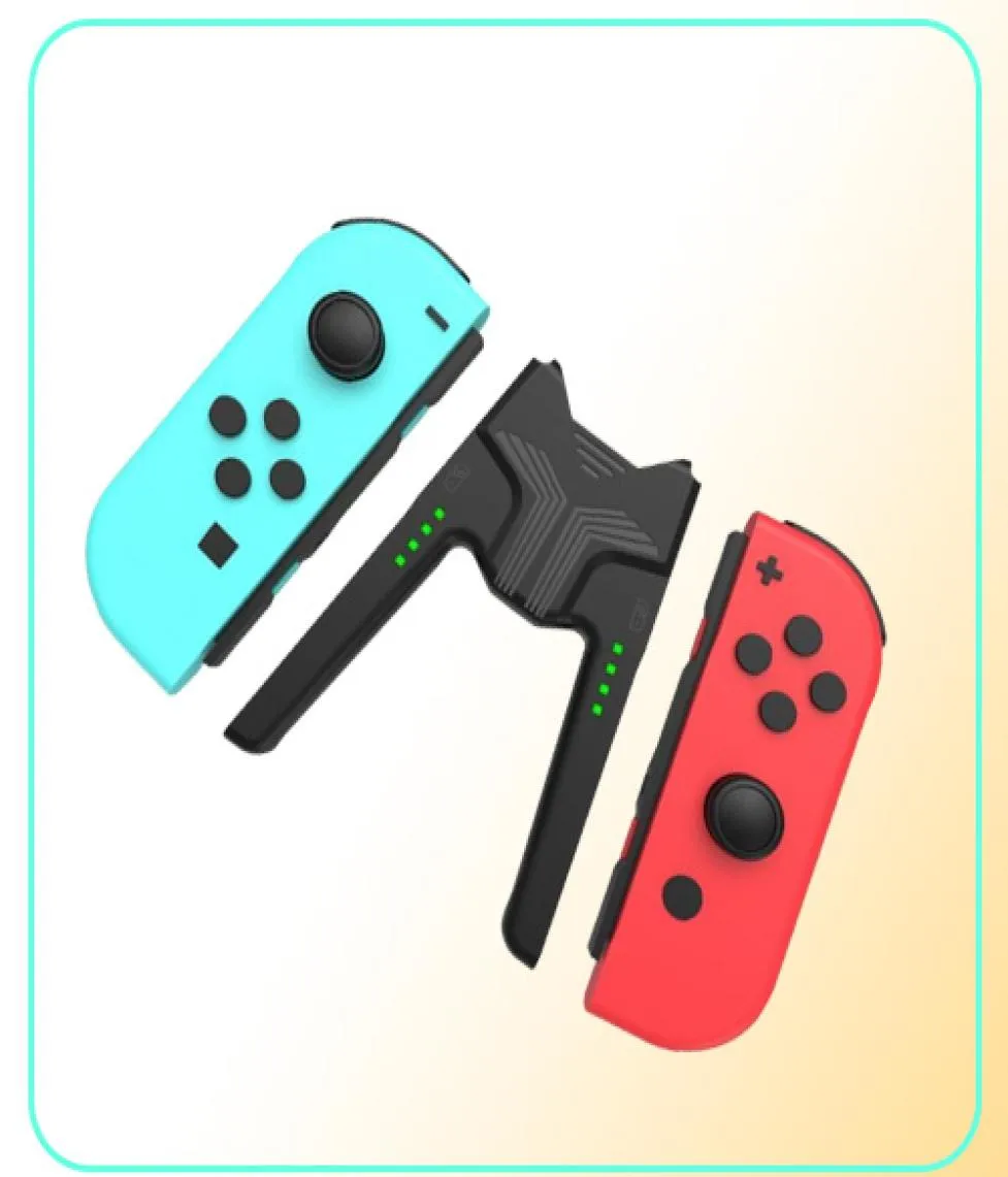 Oyun Denetleyicileri Joysticks Nintendos Switch için Şarj Tut kolu OLED Kontrolör Joycon Charger Grip NS Accessories2712425