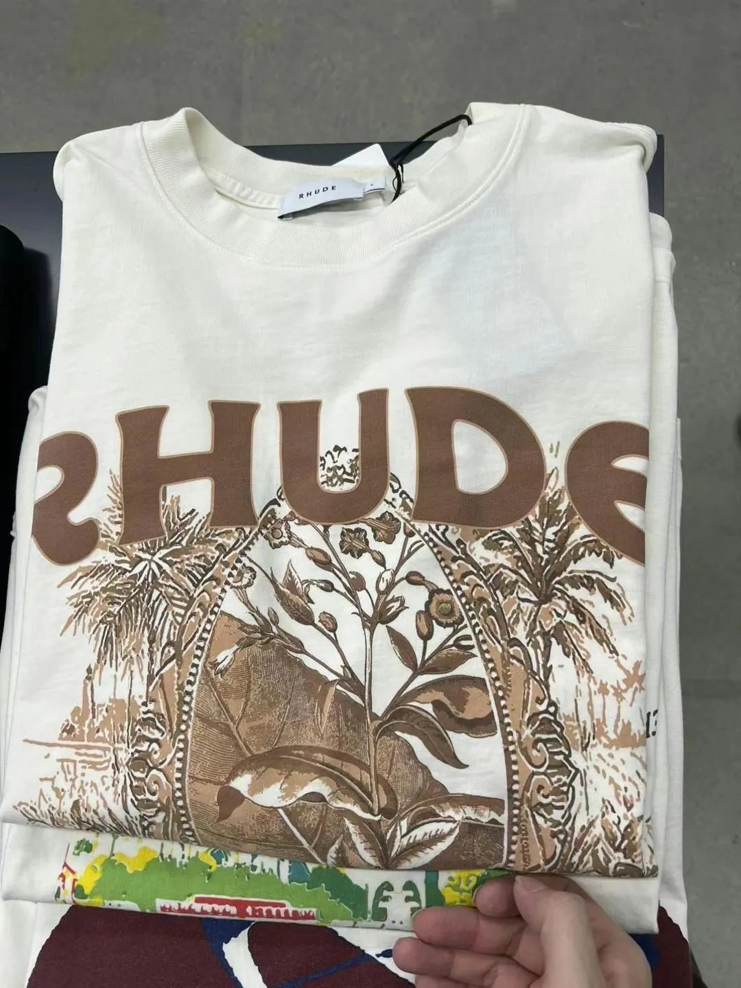 RHデザイナーメンズrhude刺繍TシャツsummerメンズトップレターポロスシャツレディースTシャツ服