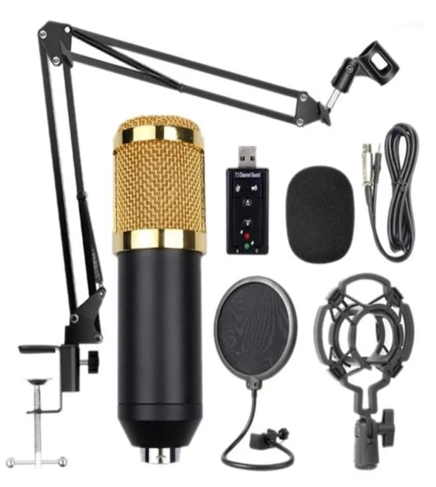 BM800 Profesyonel Süspansiyon Mikrofon Kiti Studio Canlı Akış Yayın Kayıt Kondenser SET18987026