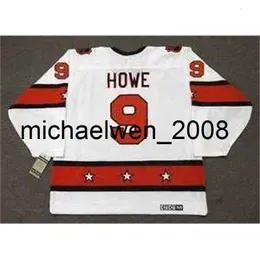 Weng GORDIE HOWE 1980 Wales CCM Vintage All Star Custom Any Name&No. Hockey Personalized Jerseys