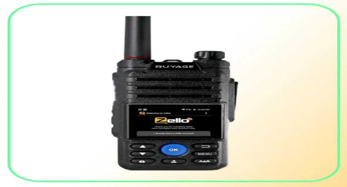 Walkie Talkie RUYAGE ZL50 Zello 4g Rádio com cartão SIM Wifi Bluetooth Longo alcance profissional poderoso rádio bidirecional100km 2210247742449535