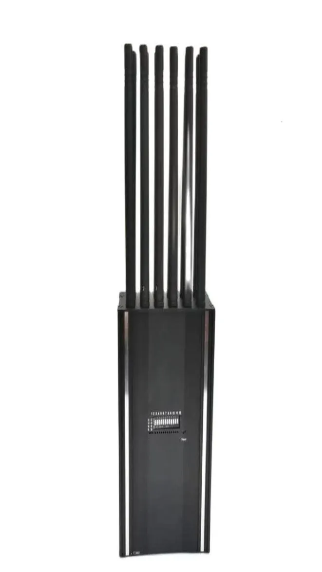 Antilost Alarm 10 12 Watt Enhet Antimonitoring Block 3G 4G WiFi Blocker GSM 2G 5G WiFi 24GWIFI GPS för skolbiograf Privat SPA2096366