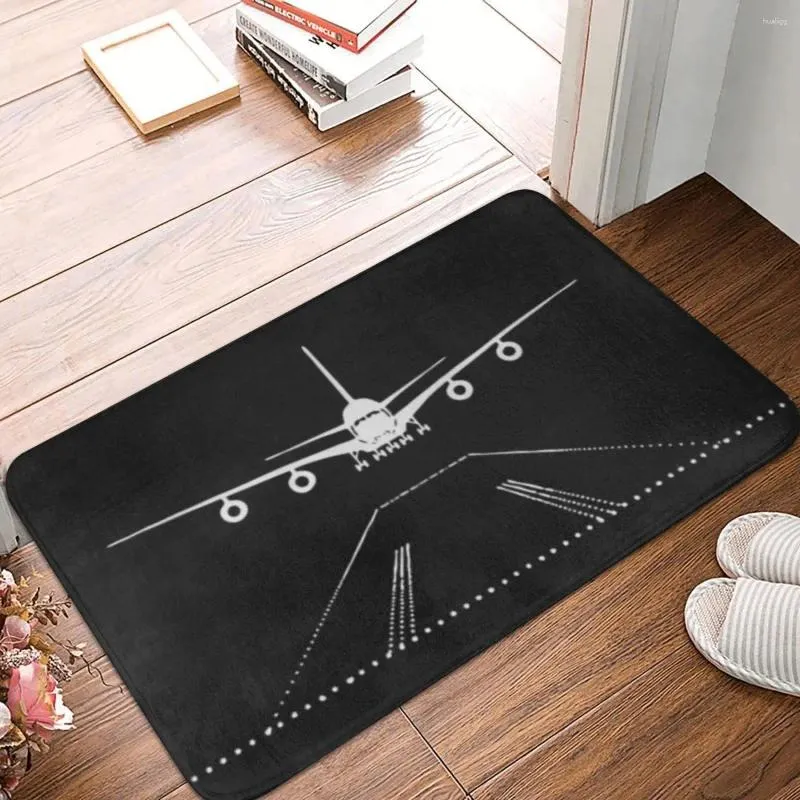 Tapis de paillasson de pilote d'avion, tapis de tapis, tapis de pied en polyester, grattage de sable, couloir de cuisine, chambre à coucher, balcon, toilettes