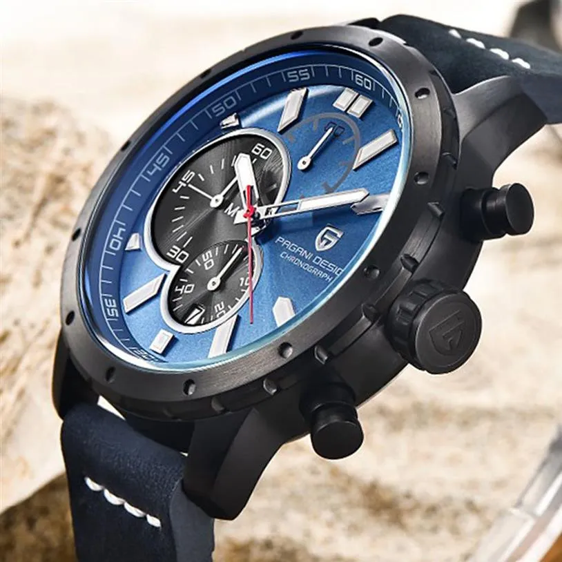 Uhren Männer True six pin Chronograph Sport Uhren Marke PAGANI DESIGN Luxus Quarzuhr Reloj Hombre Relogio Masculino2667