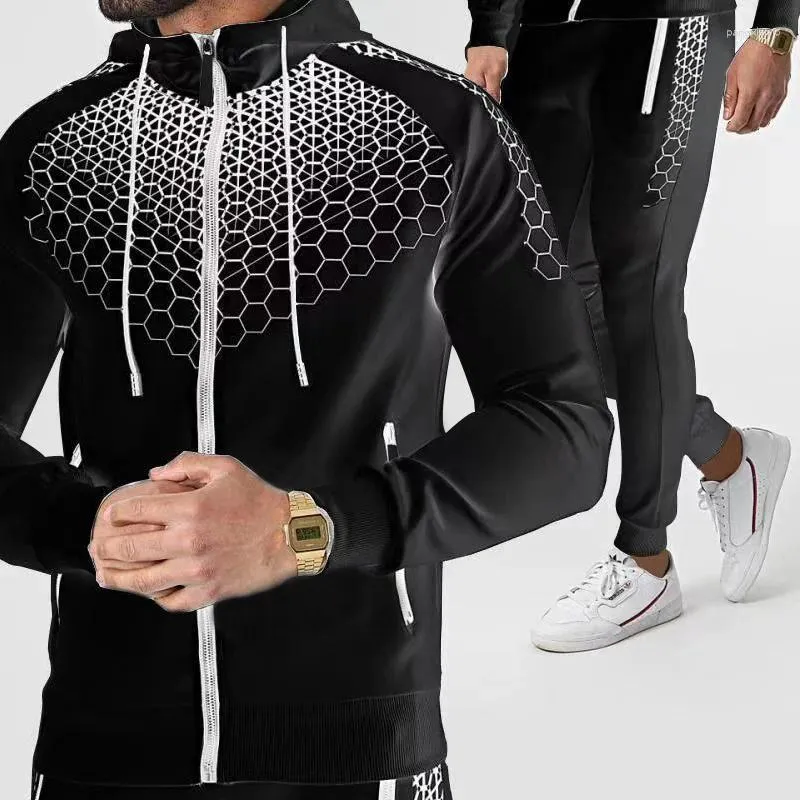 Tracksuits masculinos inverno outono homens mulheres unisex moletom moletom moletom jogging ginásio correndo de alta qualidade conjunto de roupas esportivas zíper