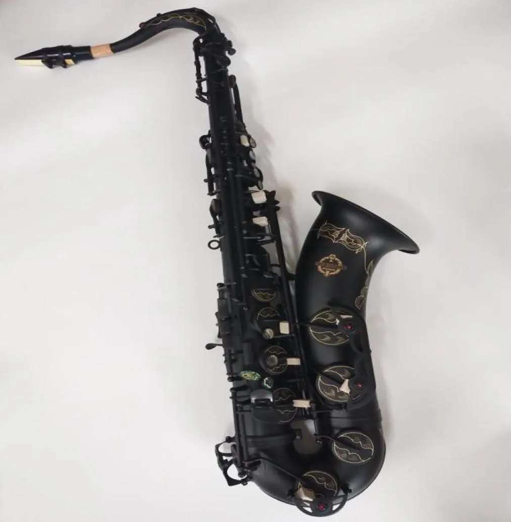 Musikinstrument Suzukitenor Quality Saxophone mässing Body Black Nickel Gold Sax med munstycket Professional8608734