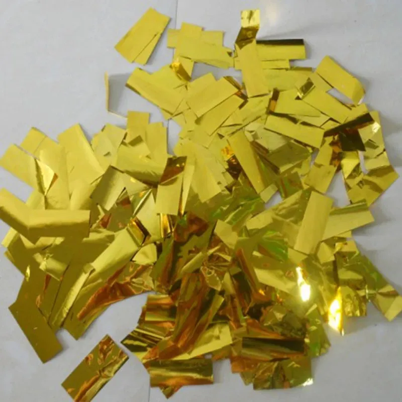 Decorazione per feste di eventi Gold Confetti Metallic Paper per matrimoni Effetti Stage Stage Decor 500 Gram 231227