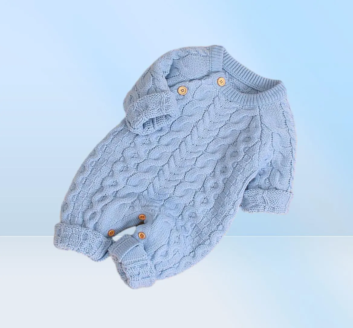 Ropa infantil de invierno, pelele de otoño para bebé, mono tejido, ropa para recién nacidos, niños y niñas, monos para bebé de 0 a 3 años 247W6156262