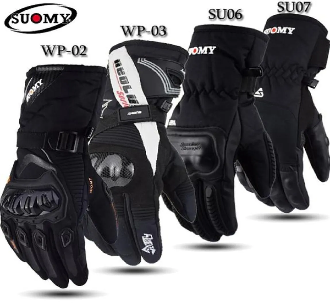 SUOMY Guantes de motocicleta para hombre 100 Guantes de moto de invierno impermeables a prueba de viento Pantalla táctil Gant Moto Guantes Guantes de moto 2192155938