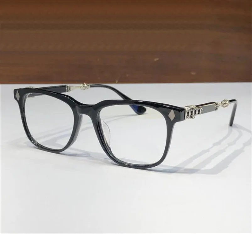 Nya modedesignmän Optiska glasögon Ring Melice Punk Style Retro Shape Square Frame With Leather Box HD Lens toppkvalitet