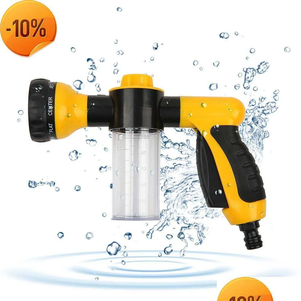 Pistola ad acqua Lancia per schiuma di neve Nuovo giardino Irrigazione Irrigazione Rondella per auto Spruzzatore Strumento di pulizia Spruzzo portatile Spruzzo Consegna a goccia Automobi Dhrh3