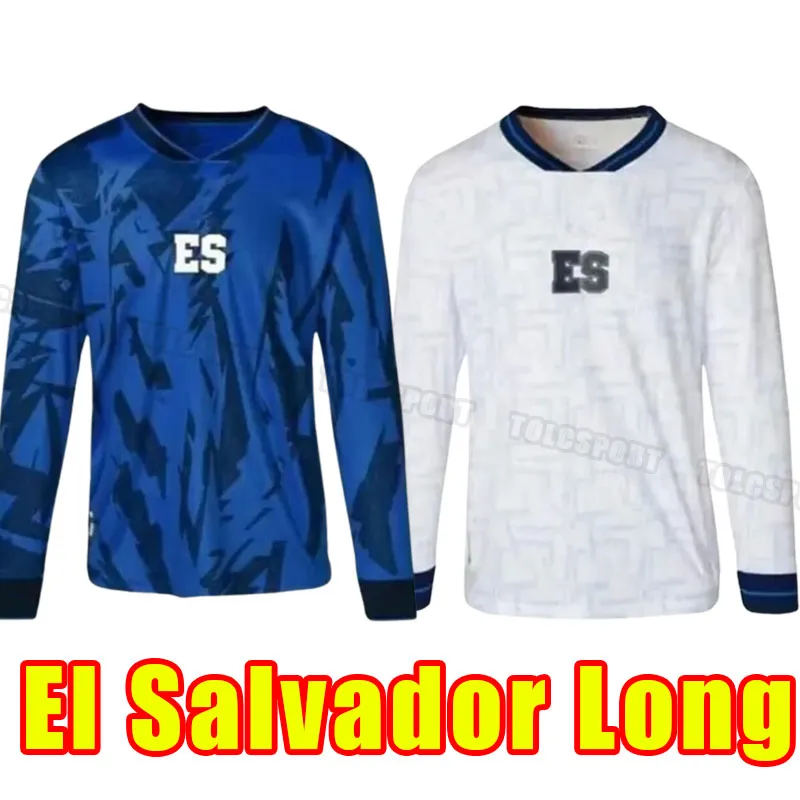 Long sleeve 2023 2024 El Salvador soccer jerseys 23 24 Alex Roldan Darwin Ceren Eriq Zavaleta Amando Moreno Narciso Orellana national team football shirts home away