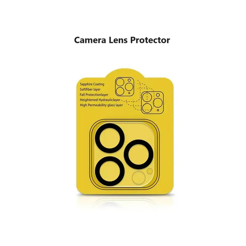 Pellicola protettiva a copertura totale in vetro temperato per obiettivo della fotocamera per iPhone 15 14/13/12/11 Serie