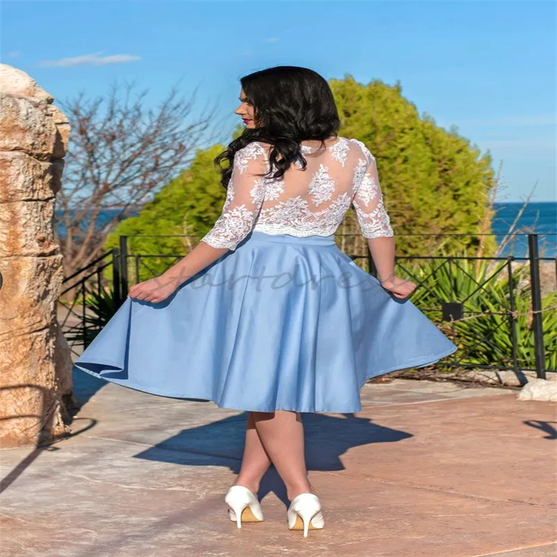 casual cotton mini dress Alissa Shift in Electric Indigo Hulf sleeves Sequin-Print Long Prom Dress colour:Pastel Blue bebe