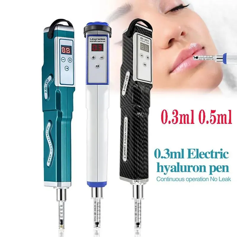 بندقية سلكية Hyaluron Pen للمسدس Mesotherapy بندقية 0.3 مل 0.5 مل محول رأس Ampoule