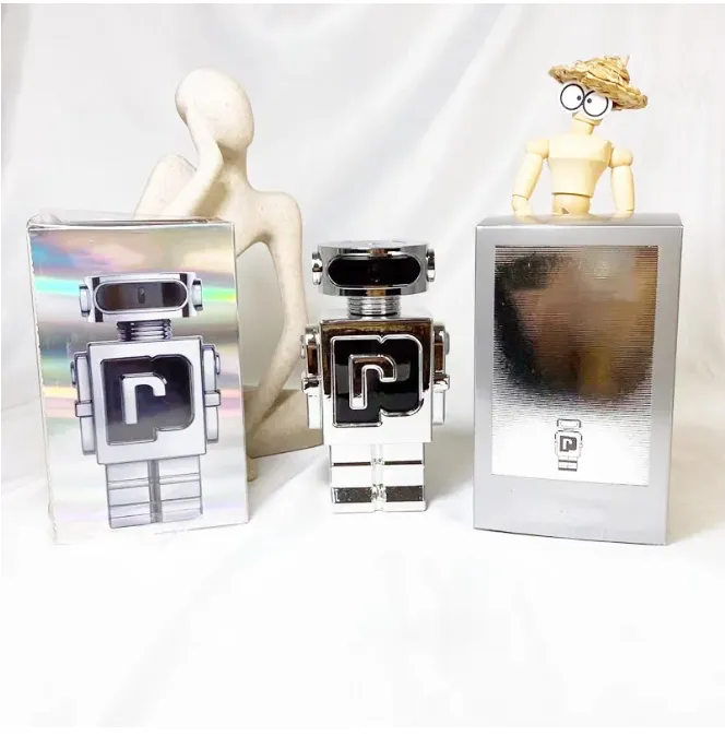 Em estoque phantom robot men perfume 100ml fragrância eau de parfum masculino phantom perfumes fragrâncias spray de longa duração parfum desodorante