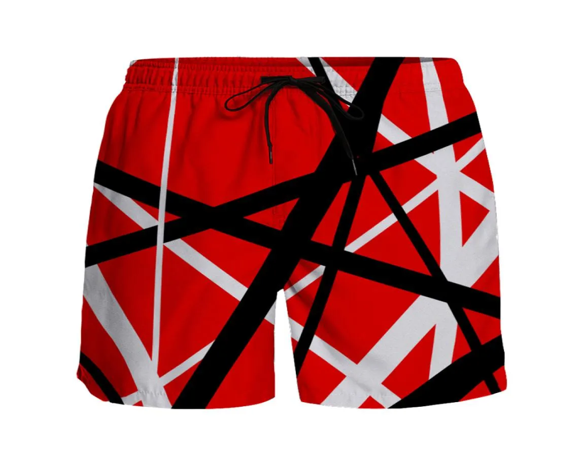 Casual Shorts Men Van Halen Band Ubrania oddychające szybkie suche sportowe zespoły popowe mody 2206166184874