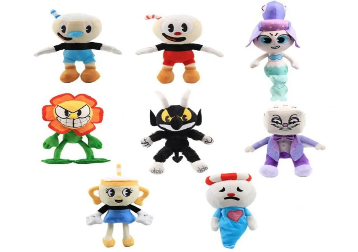 Barn Plush Toy Game Cuphead Mugman Ms Chalice Ghost King Dice Cagney Carnantion 13styles Dolls Toys for Boys Girls Gift Toy334K4896944