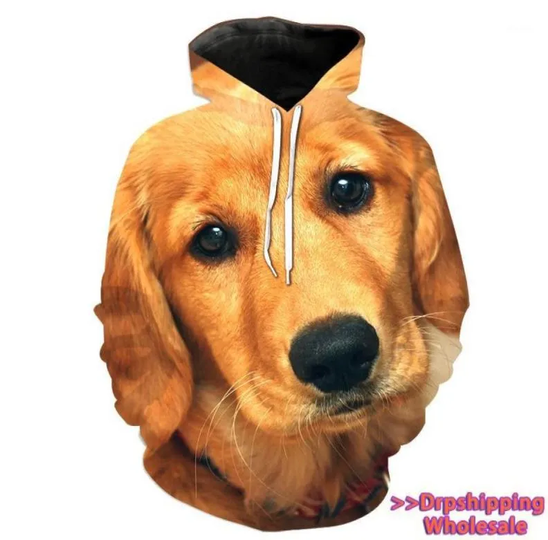 Sudaderas con capucha informales para mujer, jersey de Golden Retriever, camisetas de manga larga personalizadas, camisa con capucha, novedad de 2019 16697544