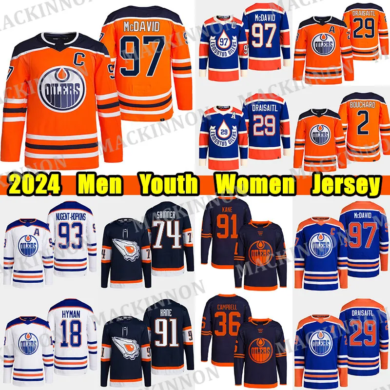 Maglia da hockey # 97 Connor McDavid Heritage Classic # 29 Leon Draisaitl Wayne Gretzky Evander Kane Ryan Nugent-Hopkins Zach Hyman Cody Ceci Stuart Skinner maglie