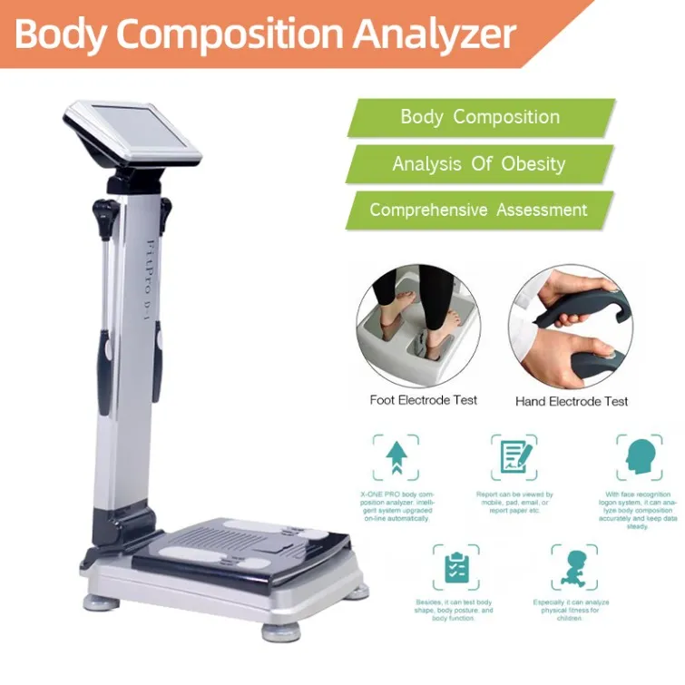 Máquina de adelgazamiento Analizador de grasa de alto rendimiento Analizador de composición del cuerpo humano Análisis de escaneo máquina de escáner