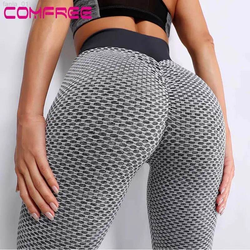 Spodnie Sport Sport Bezproblemowe legginsy jogi Scrunk Trening Butt Lift Leggins Bieganie rajstopy fitness Trouser