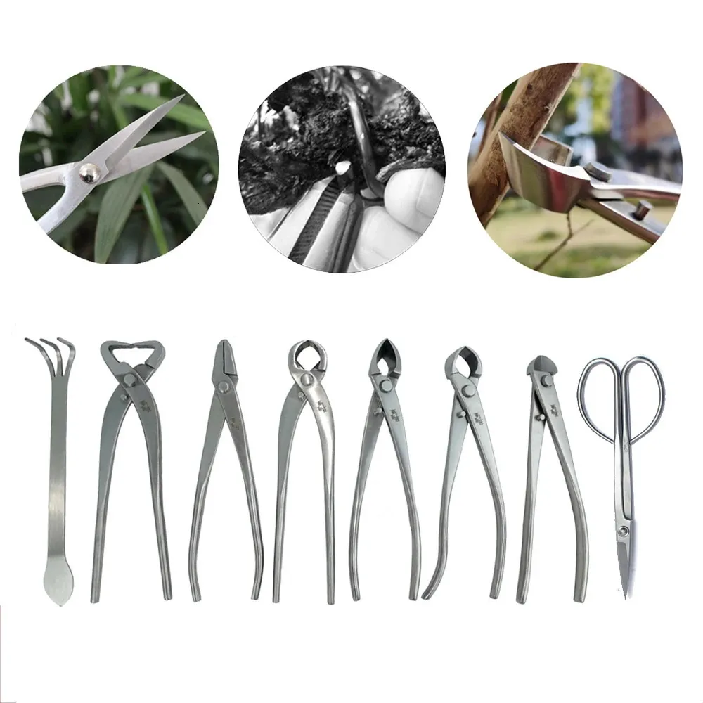 Professional Stainless Steel Bonsai Pruning Trimming Cutting Tool Shear Plant Tree Scissors Wire Cutter for Garden Tools 231228