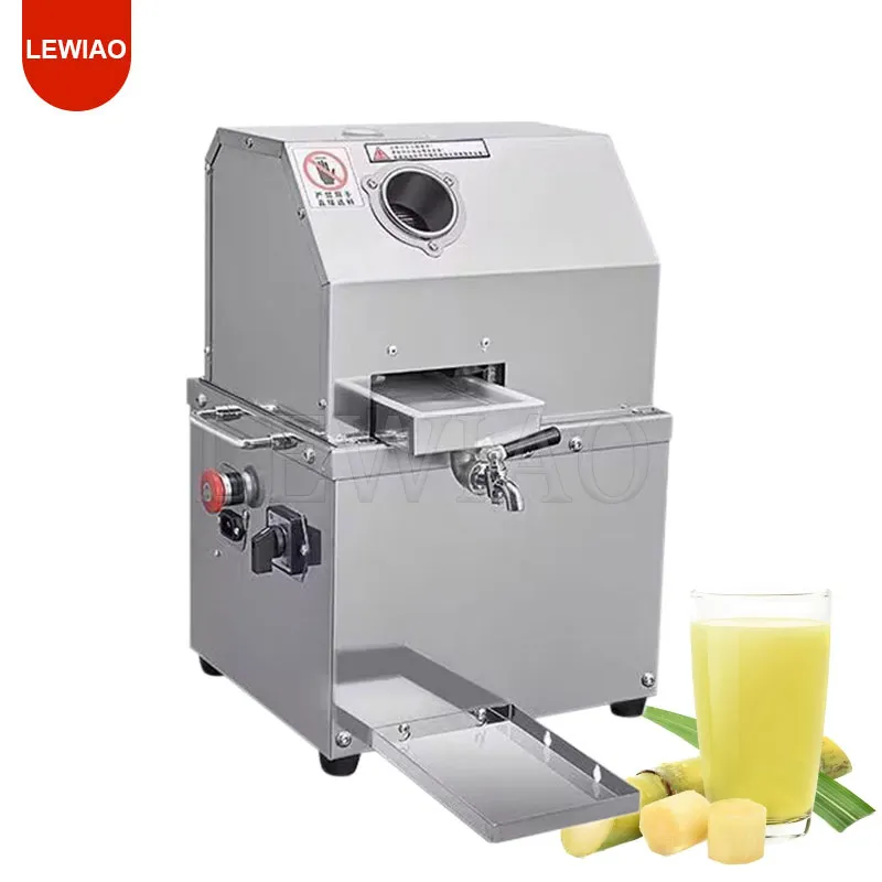 Commerciële Suikerriet Juicer Automatische Desktop Elektrische Batterij Rvs Suikerriet Juicer Persmachine Sapcentrifuge