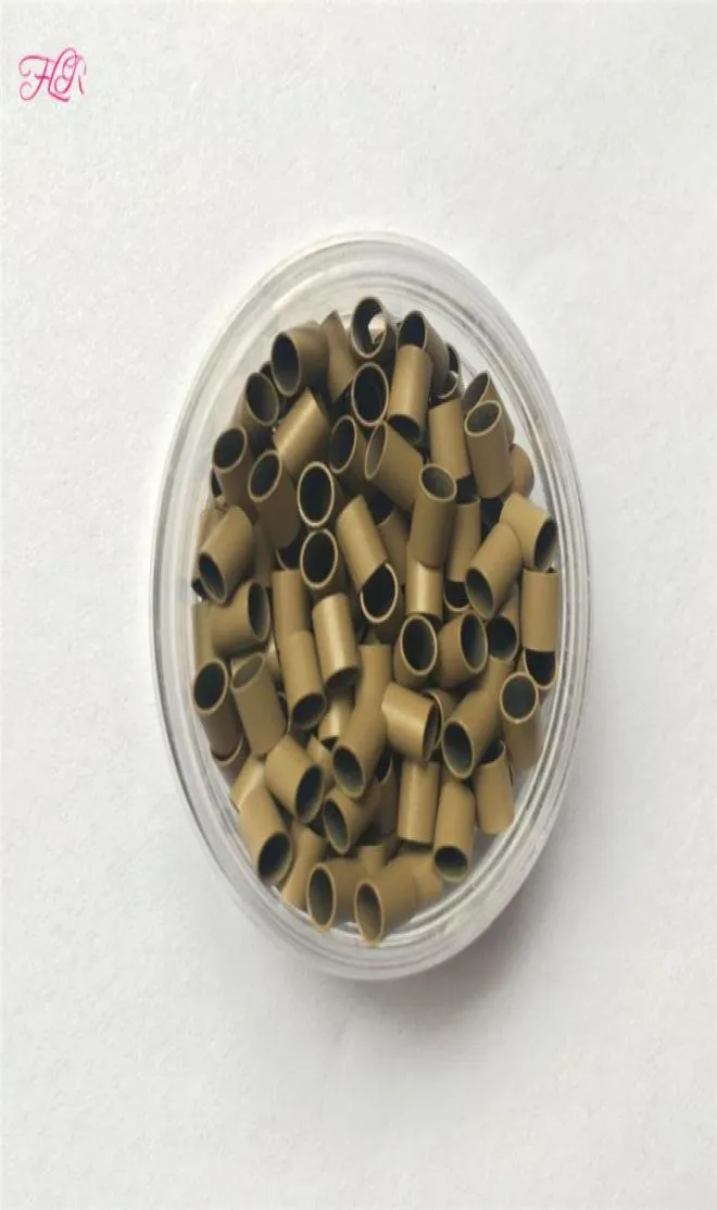 Verrouille facilement les micro-anneaux en cuivre, 1000 pièces, 322838 mini-verrous droits, tube en cuivre, micro perles pour appliquer les cheveux i-tip 4285555