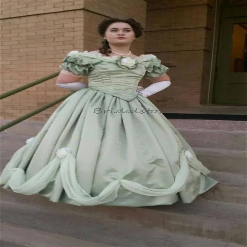 3D Floral Off Shoulder Ball Gown by Elizabeth K GL3019 – ABC Fashion